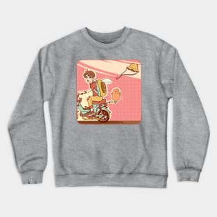 A Young Man Drops His Pet Crewneck Sweatshirt